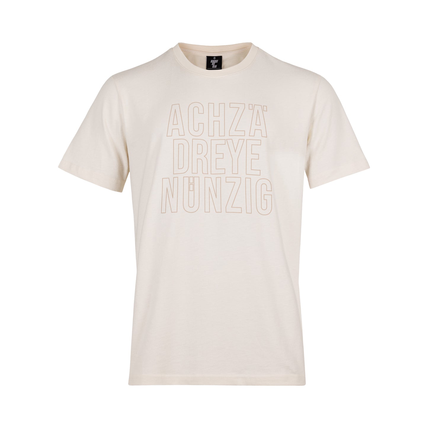 T-Shirt Achzädreyenünzig beige