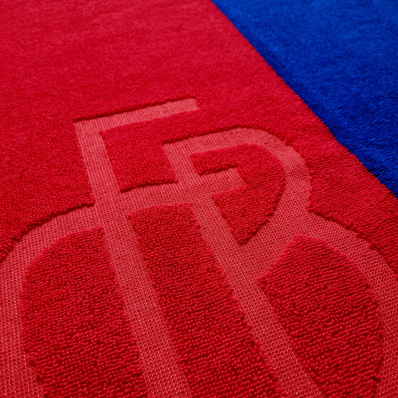 FCB-Handtuch rotblau Mono