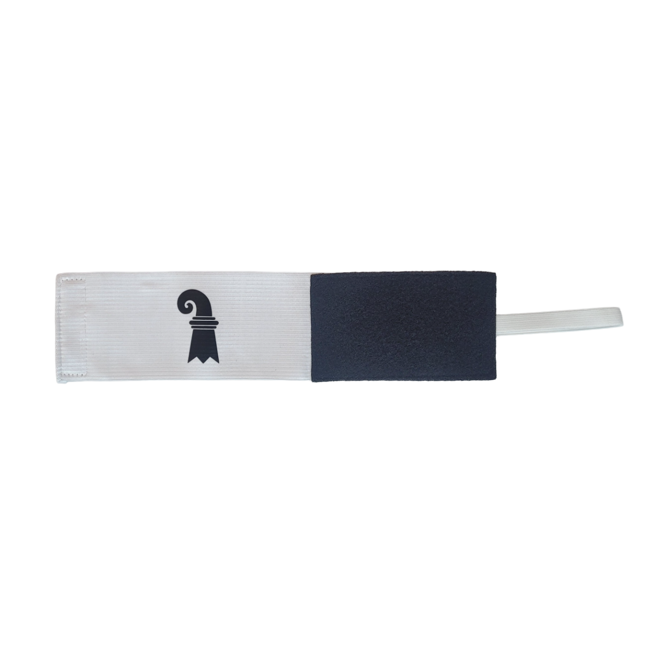 Kapitänsbinde weiss mit Baslerstab