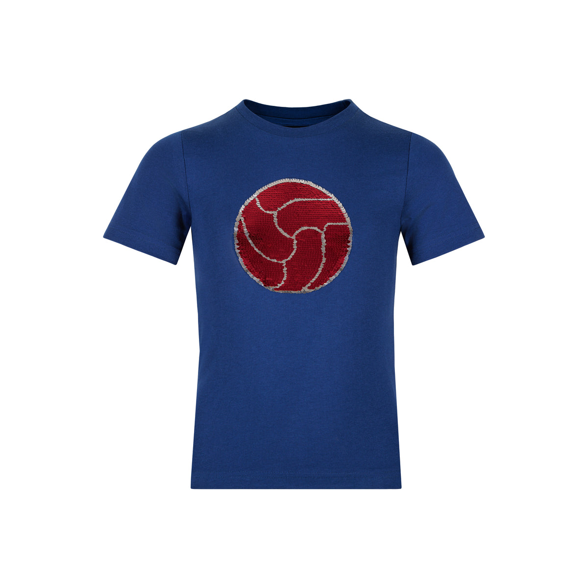 T-Shirt Kids Pailletten blau