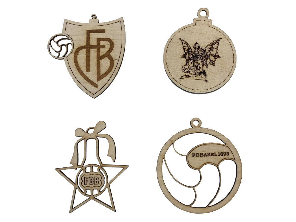 Holzbaumschmuck 4er Set