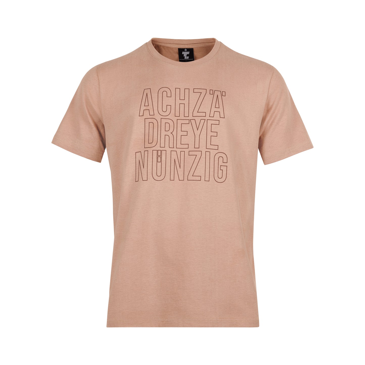 T-Shirt Achzädreyenünzig braun