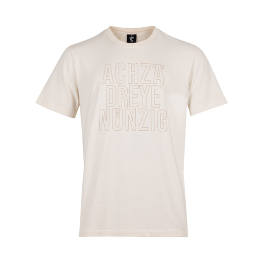 T-Shirt Achzädreyenünzig beige