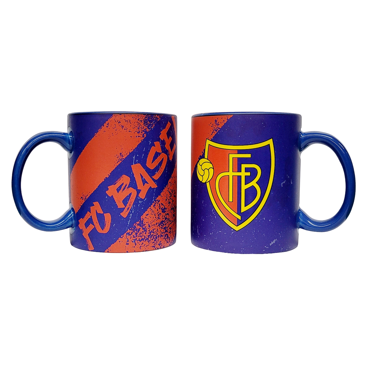 Tasse rotblau Logo