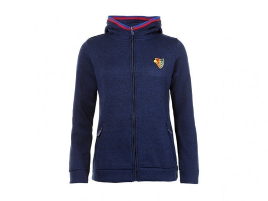 Damen Strickfleece-Jacke navy
