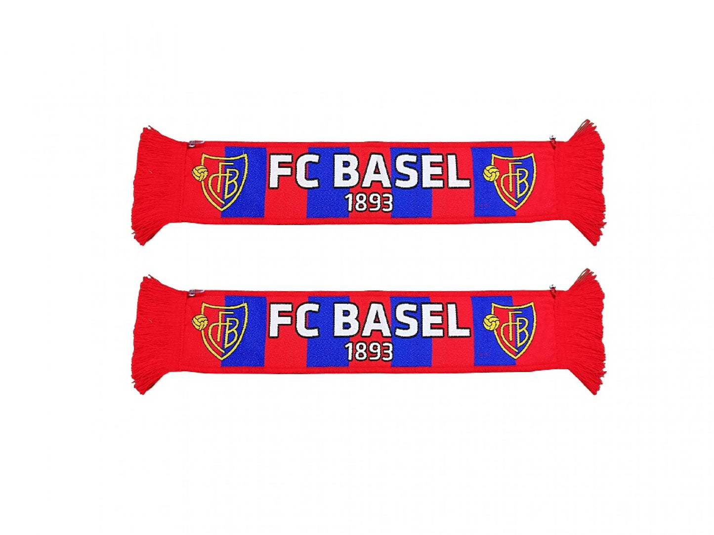 Mini-Blockschal rot-blau