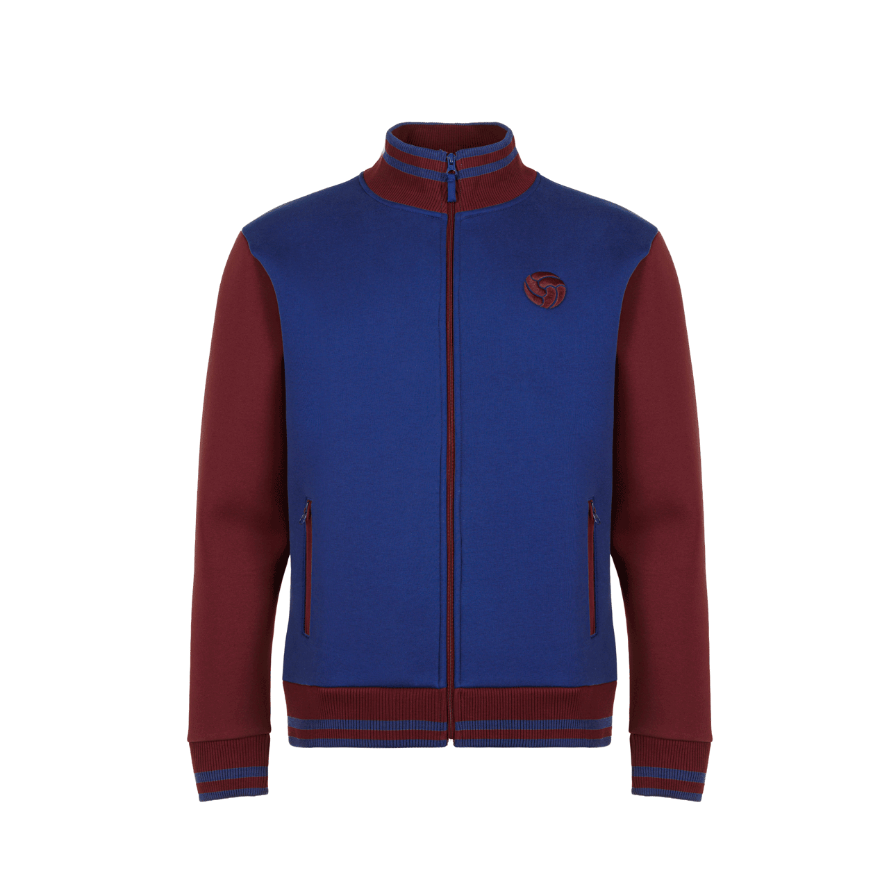 Zip Jacket rotblau Ball