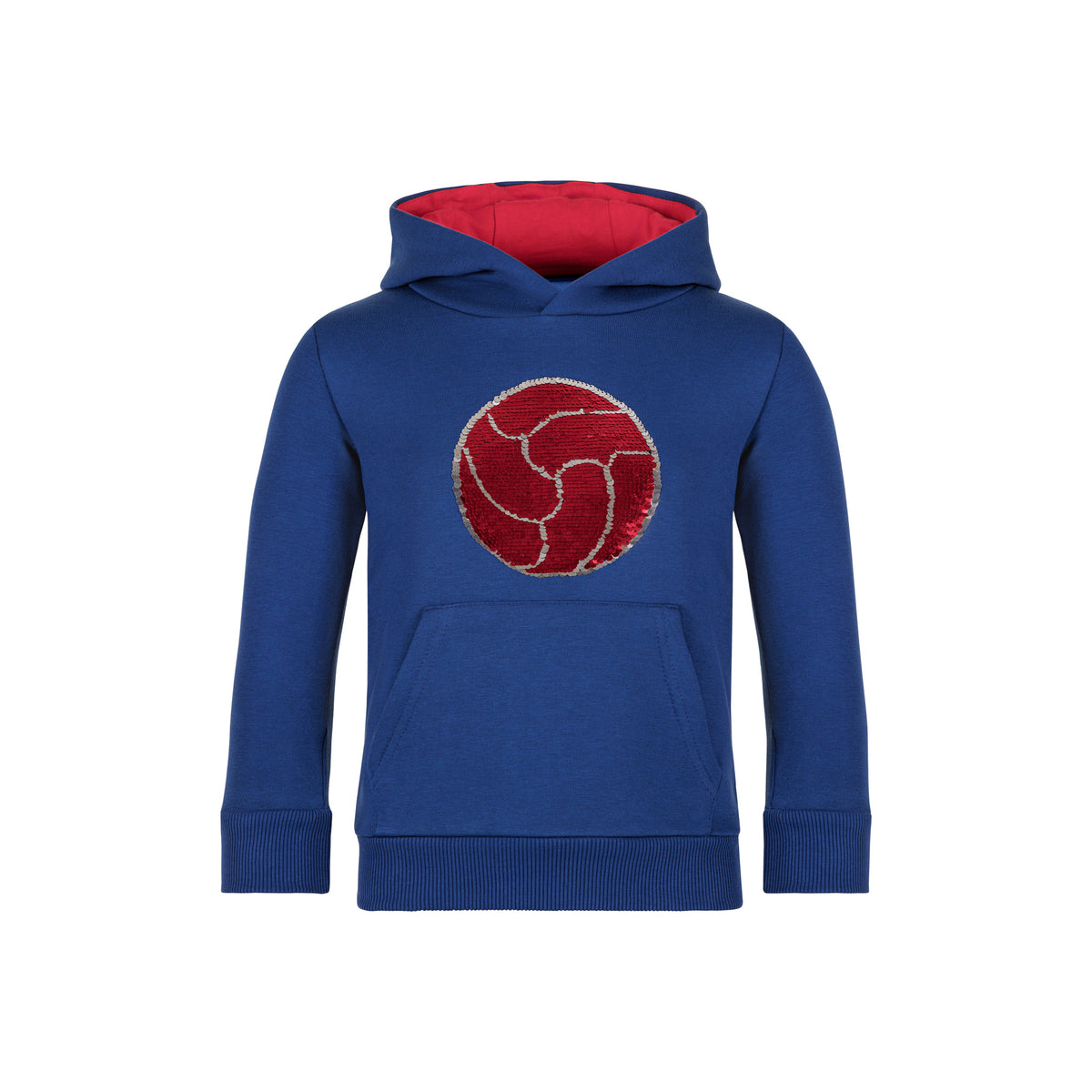 Hoodie Kids Pailletten blau