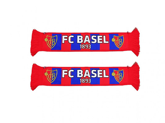 Mini-Blockschal rot-blau